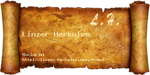 Linzer Herkules névjegykártya